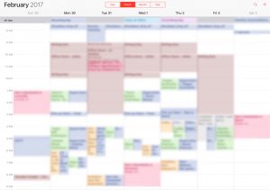 Image of a sample of my calendar